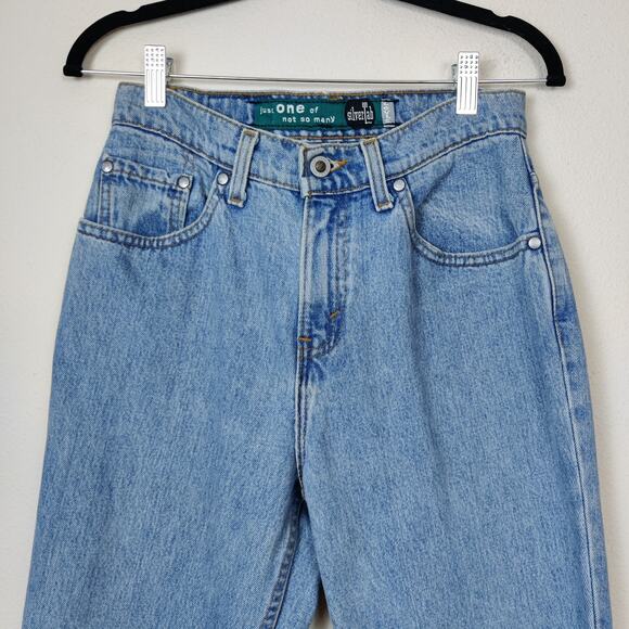 Vintage Levi's Silver Tab 637 High Rise Relaxed Straight 100% Cotton Jeans 28x31 - Picture 3 of 16